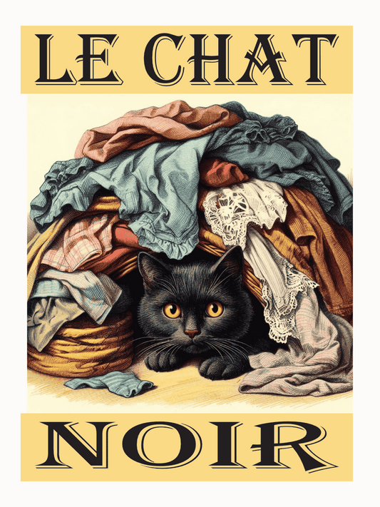 unframed le chat noir wall art