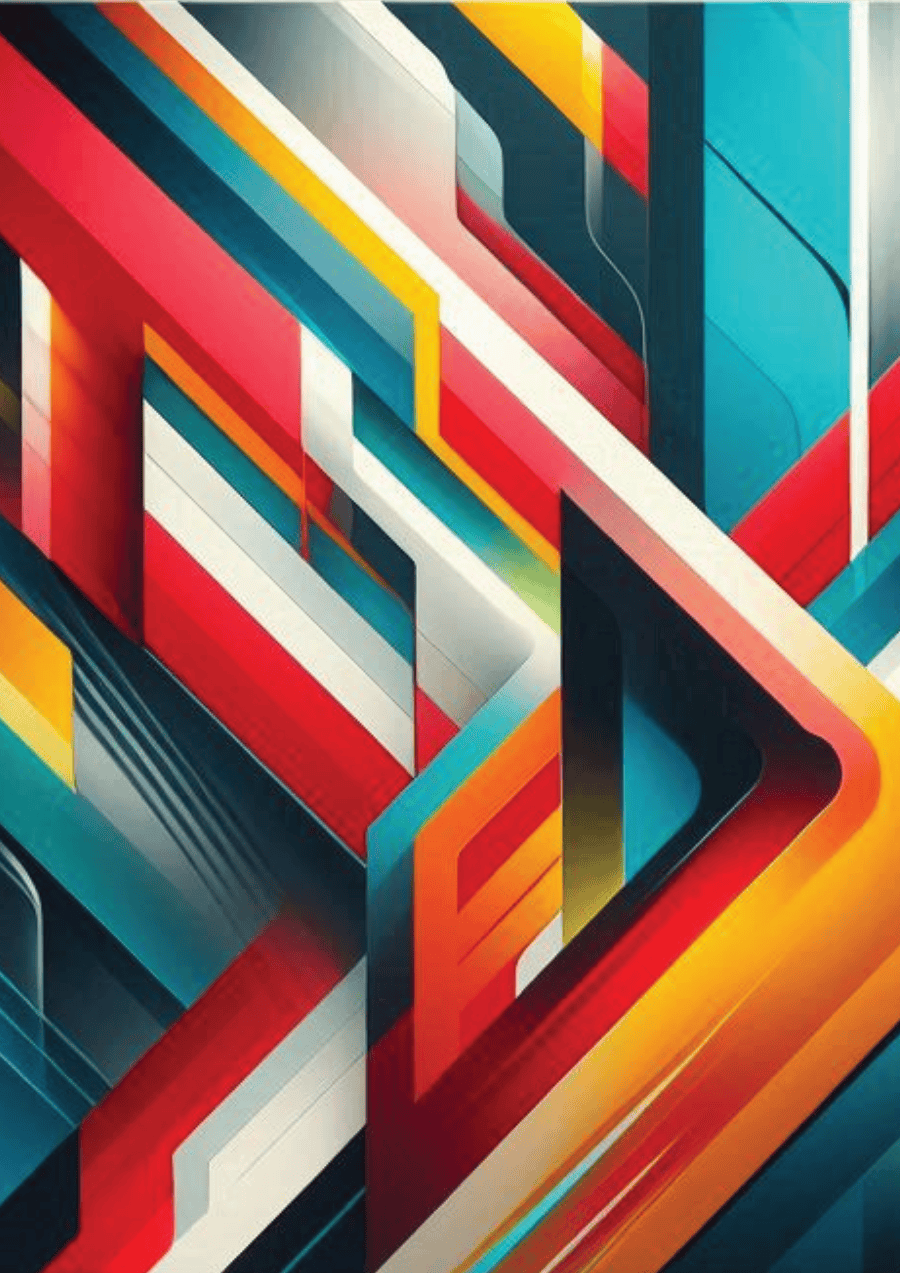 Unframed modernist wall art print