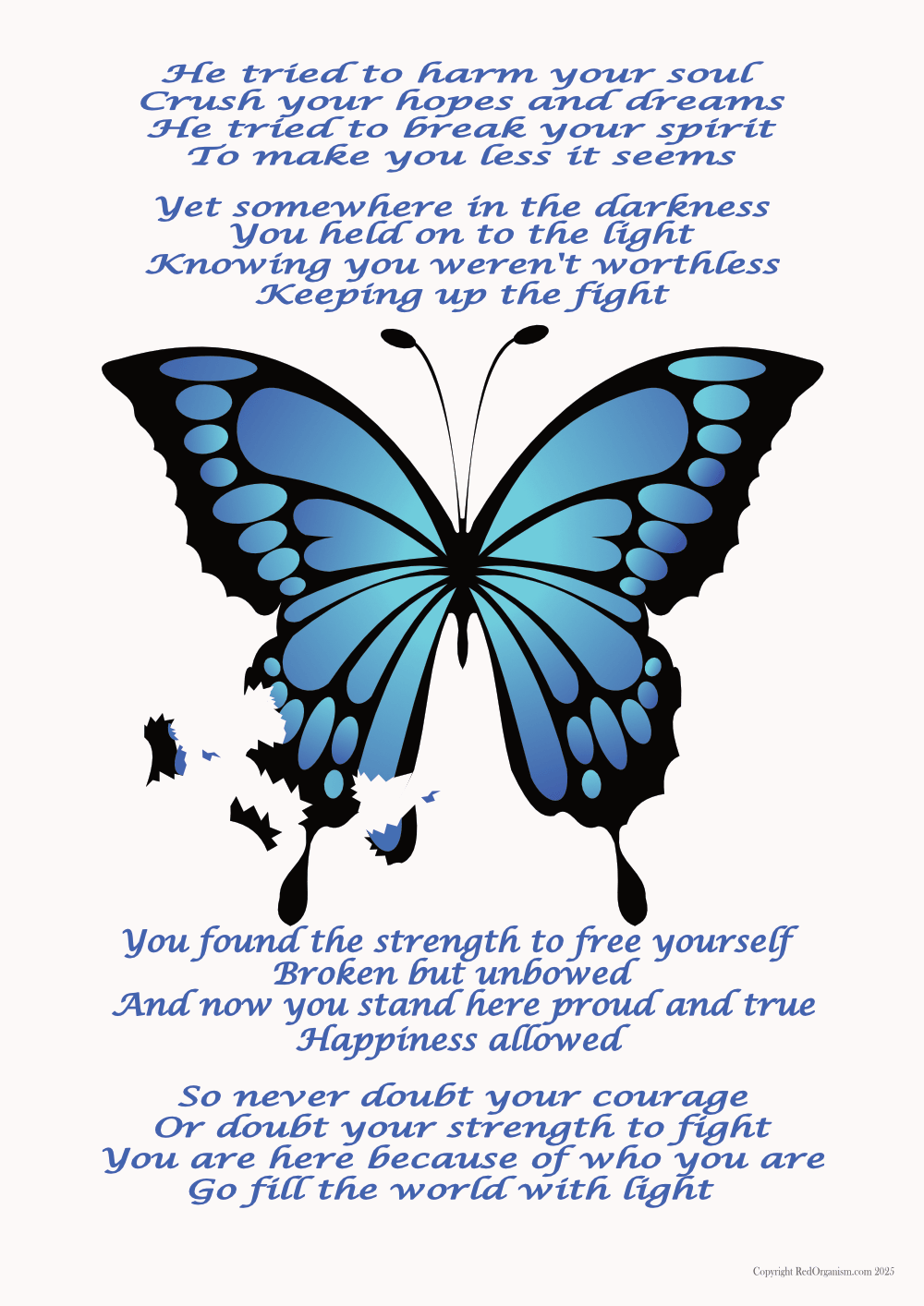 Broken Butterfly Wall Art - Healing After Heartbreak Print