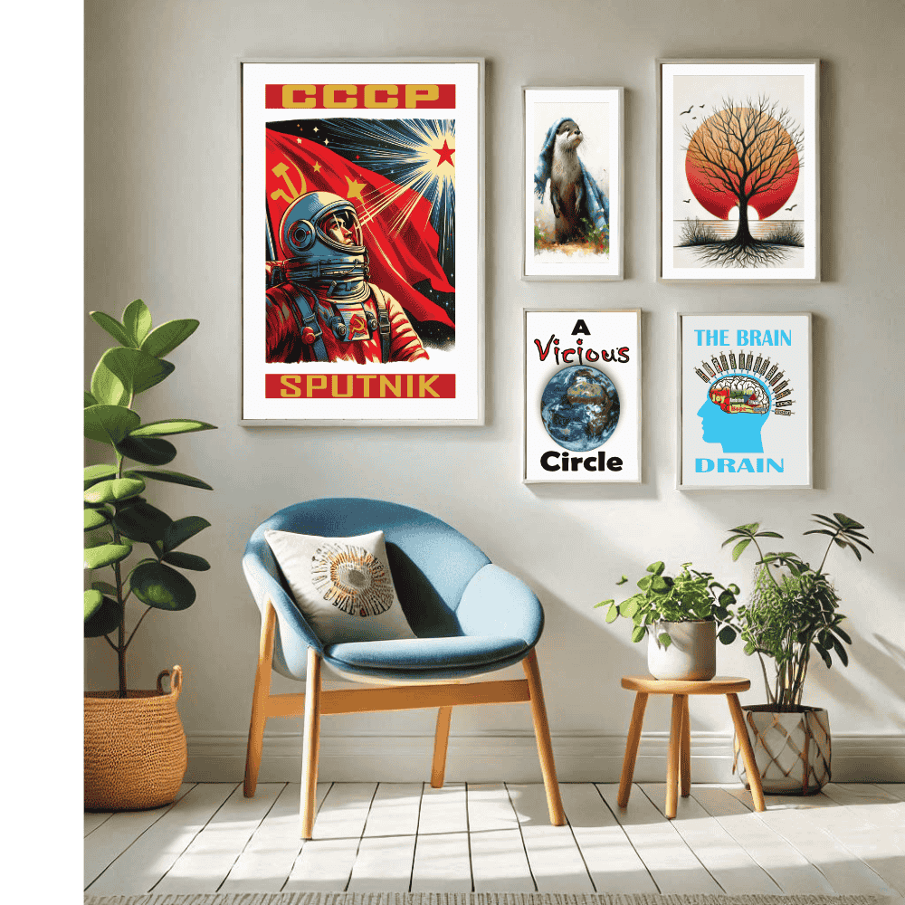Framed wall art collection