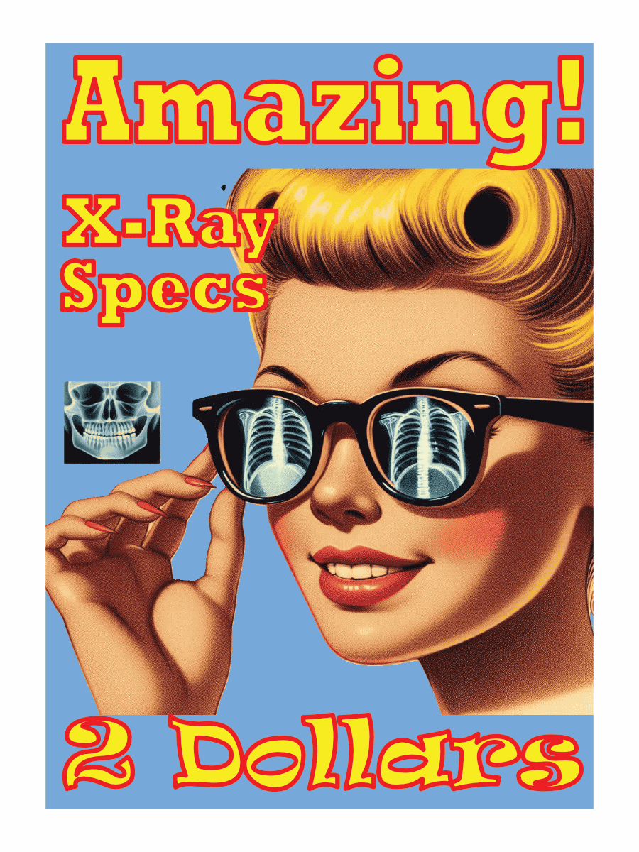 Unframed X-Ray specs art print
