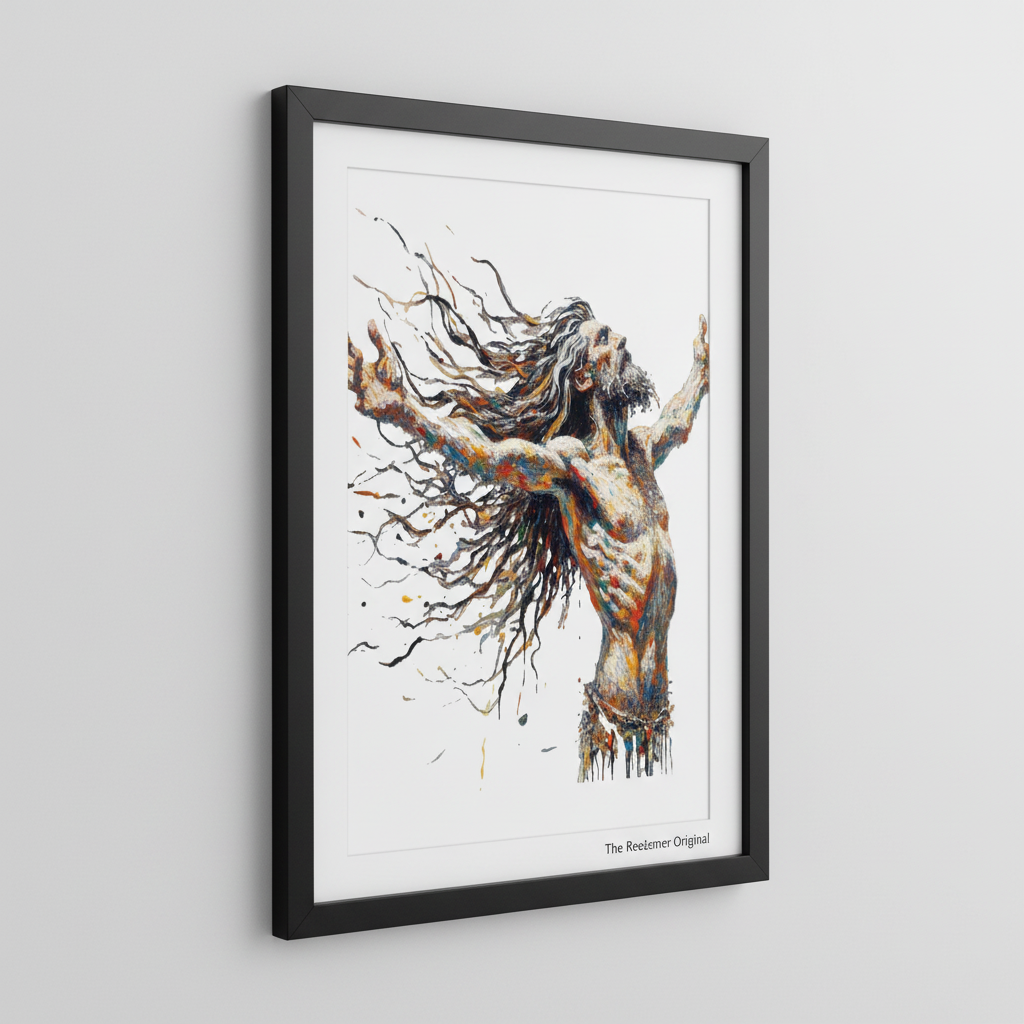 The Redeemer Wall Art in Black Frame