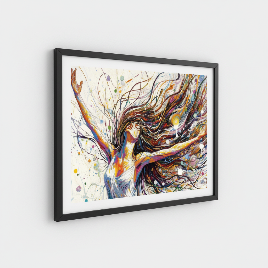 Transcendental Wall Art in Black Frame